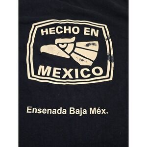 Mens Hecho en Mexico Eagle Graphic T Shirt Navy Blue XL Yazbek /0279